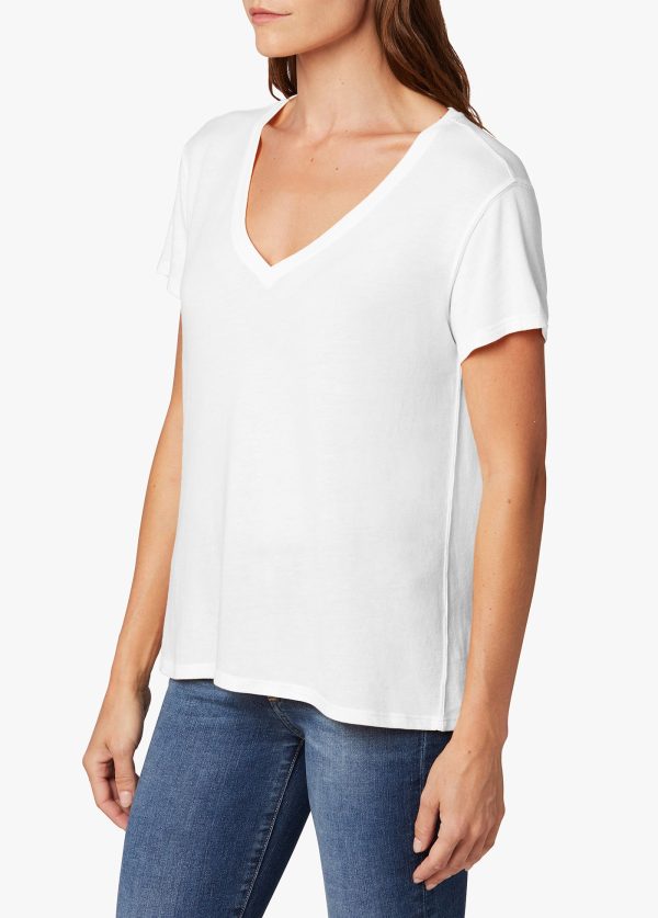 THE RAINE DEEP V-NECK TEE Cheap