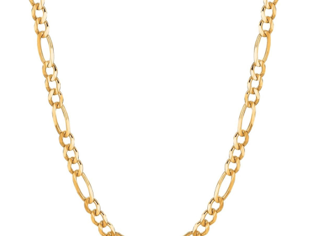 22  10Kt Yellow Gold 5.3mm Figaro Chain Online Hot Sale