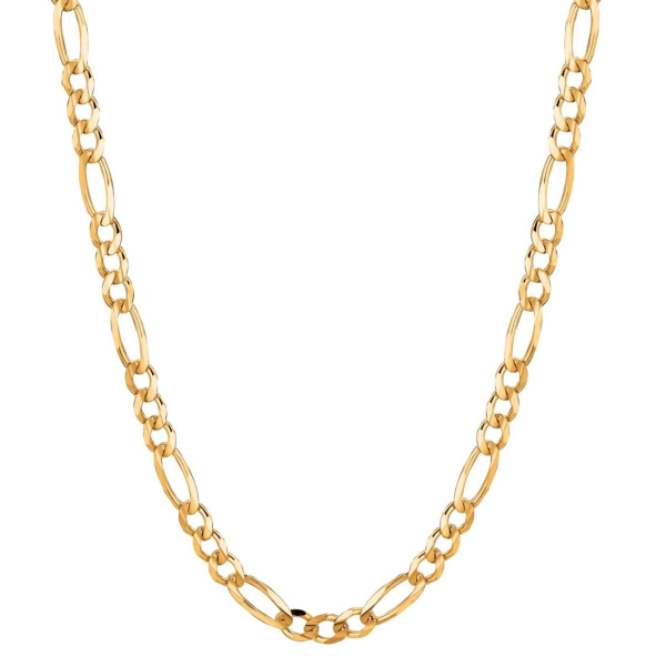 22  10Kt Yellow Gold 5.3mm Figaro Chain Online Hot Sale