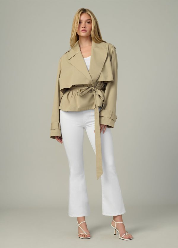 THE LIZ CROPPED TRENCH COAT Online Hot Sale