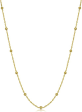 20  14Kt Yellow Gold Flat Cable Link Saturn Necklace Online Sale