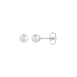 14Kt White Gold Stud Earrings with 6mm Akoya Cultured Pearls on Sale