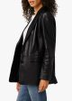 THE NINA BOYFRIEND LEATHER BLAZER Sale