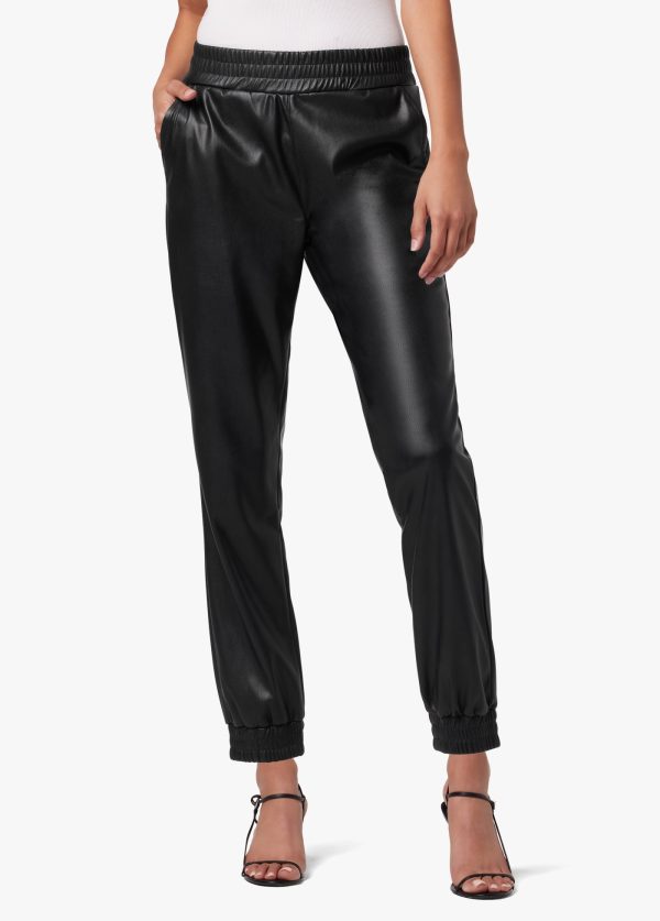 VEGAN LEATHER JOGGER Fashion