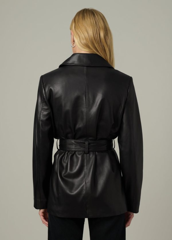 THE ROMA BELTED LEATHER JACKET Fashion