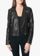 DYLAN LEATHER ZIP MOTO JACKET Online