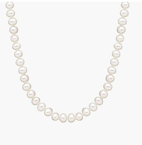 18  Single Strand Of 6.5X7mm Freshwater Cultured Pearls Online