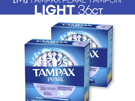 [1+1] Tampax Pearl Light 36ct Supply