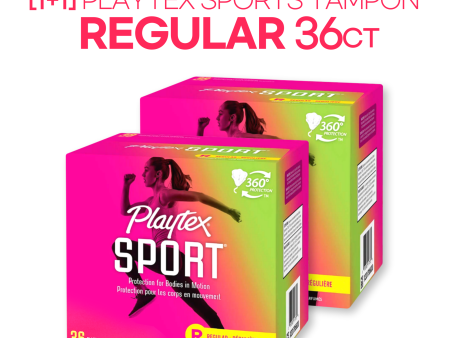 [1+1] Playatex Sports Tampon Regular 36ct Online Sale