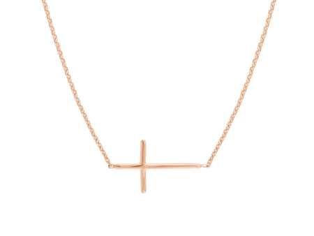 14Kt Rose Gold Cross Pendant Cheap