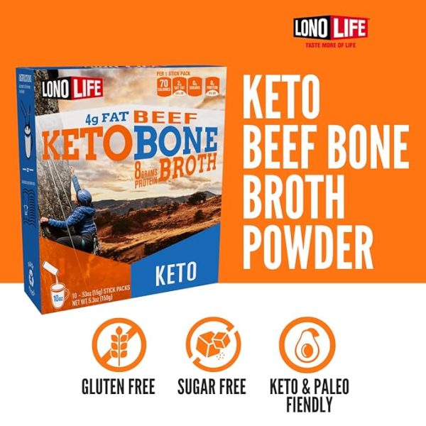 Keto Beef Bone Broth Sticks Packets - 24 count Cheap