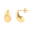 14Kt Yellow Gold Small Teardrop Dome Earrings Online now