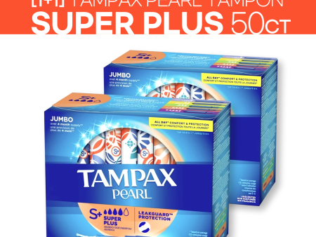 [1+1] Tampax Pearl Super Plus 50ct Cheap