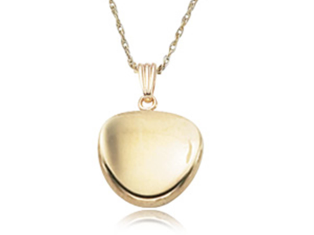 14Kt Yellow Gold Curved Circle Pendant Discount