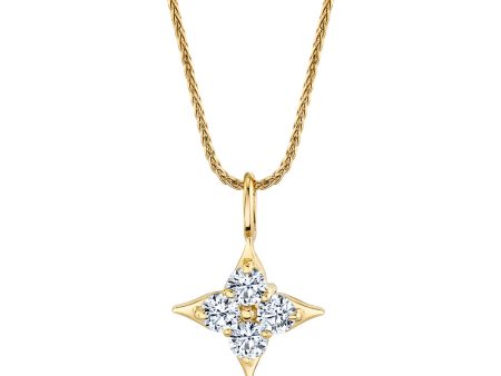 Star of Hope 14Kt Yellow Gold 0.33cttw Natural Diamond Pendant Online now