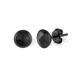 Italgem Steel Studs with Black Finish and Cubic Zirconia For Cheap