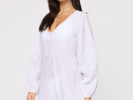 Boat Trip Tunic - White Hot on Sale