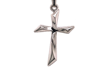 14Kt White Gold Cross Pendant on Sale