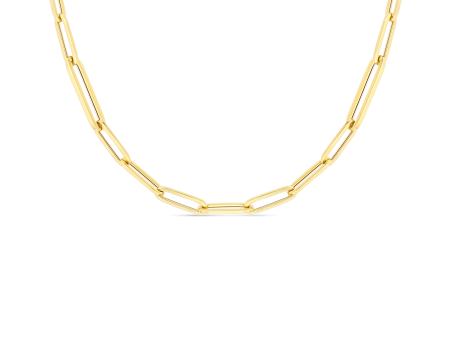 Roberto Coin 18kt Yellow Gold Paperclip 17  Chain Online Hot Sale