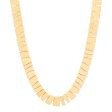 14Kt Yellow Gold 16  Polished Geometric Link Necklace For Sale