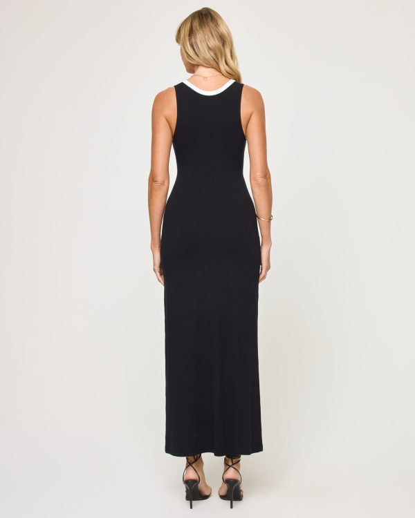 Steph Dress - Black-Cream Discount