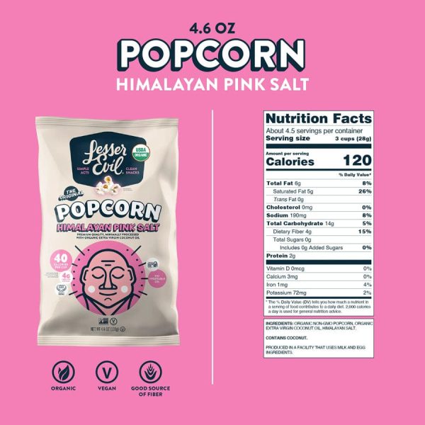 Himalayan Pink Salt Organic Popcorn Online