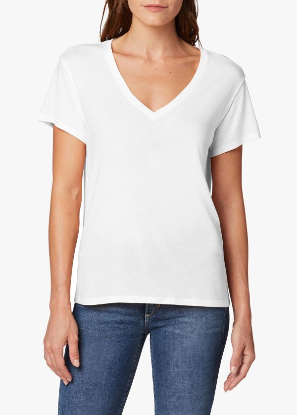 THE RAINE DEEP V-NECK TEE Cheap