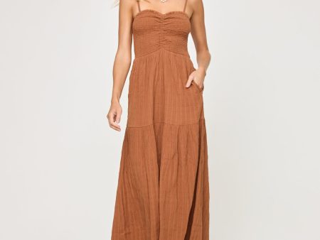 Mallorca Dress - Brown Sugar Discount