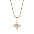 Star of Hope 14Kt Yellow Gold 0.15cttw Natural Diamond Pendant Online Sale