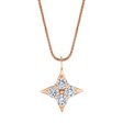 Star of Hope 14Kt Rose Gold 1.48cttw Natural Diamond Pendant Hot on Sale