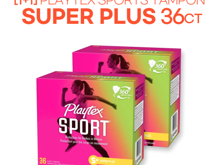 [1+1] Playtex Sports Tampon Super Plus 36ct Online now