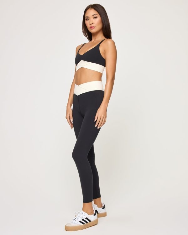 Unmatched Legging - Black-Cream Online Hot Sale