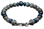 William Henry -  Magician  Beaded Bracelet with Sodalite Labradorite and Blue Tiger Eye Online Sale