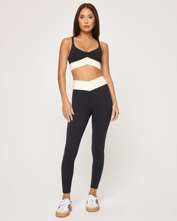 Unmatched Legging - Black-Cream Online Hot Sale