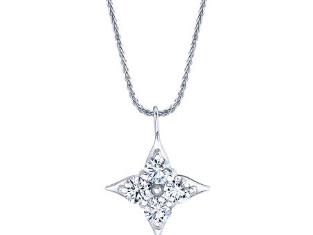 Star of Hope 14Kt White Gold 1.00cttw Natural Diamond Pendant Online