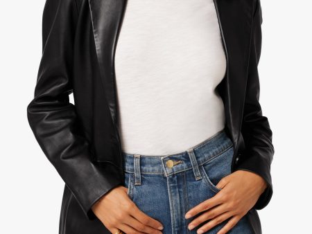 THE NINA BOYFRIEND LEATHER BLAZER Sale