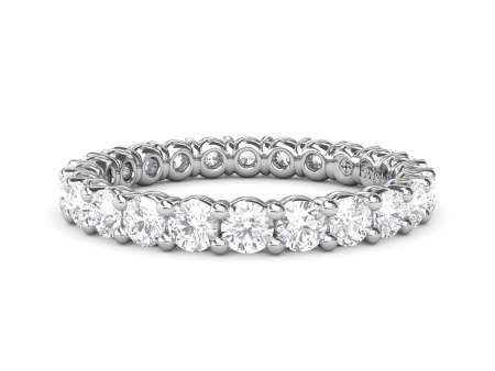 14Kt White Gold Eternity Wedding Ring with 1.44cttw Natural Diamonds Cheap