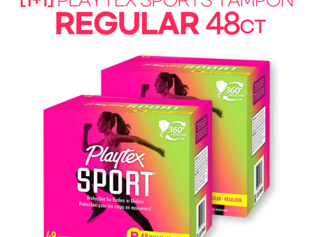 [1+1] Playtex Sports Tampon Regular 48ct Discount