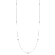 Roberto Coin 18Kt White Gold Diamonds By The Inch 0.35cttw Natural Diamond Station Necklace Cheap