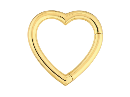 14Kt Yellow Gold Heart Snap Lock Online Sale