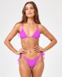 Pointelle Rib Brittany Bikini Top - Bright Fuchsia Hot on Sale