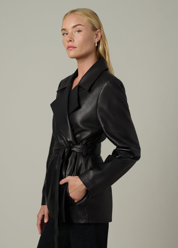 THE ROMA BELTED LEATHER JACKET Fashion