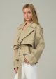 THE LIZ CROPPED TRENCH COAT Online Hot Sale