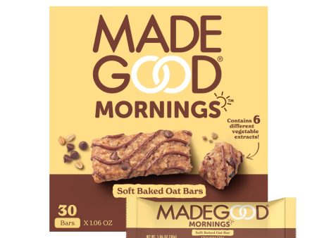 Mornings Chocolate Chip Soft Baked Bars (30 count) Online Sale