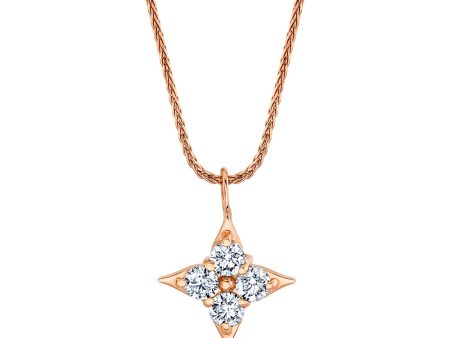 Star of Hope 14Kt Rose Gold 0.50cttw Natural Diamond Pendant Online