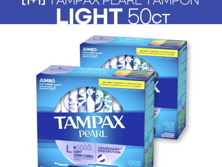 [1+1] Tampax Pearl Light 50ct Sale