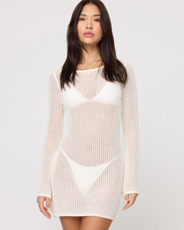 Cleo Cover-Up Dress - Cream Online now