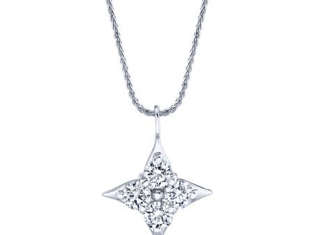 Star of Hope 14Kt White Gold 1.49cttw Natural Diamond Pendant Online Sale