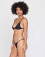 Ribbed Millie Bikini Top - Black For Discount