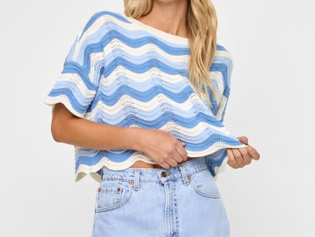 Make Waves Sweater - Blue Crush Hot on Sale